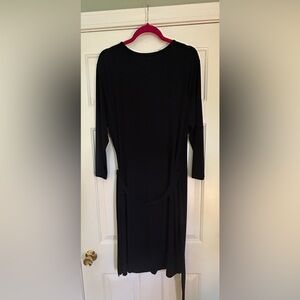 Women’s Jones New York  XL Black Wrap Dress.  Belted.